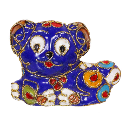 Hund S, Deko, Ziergegenstände, Cloisonne Emaille, Tierfigur,6281 - zum Schließen ins Bild klicken